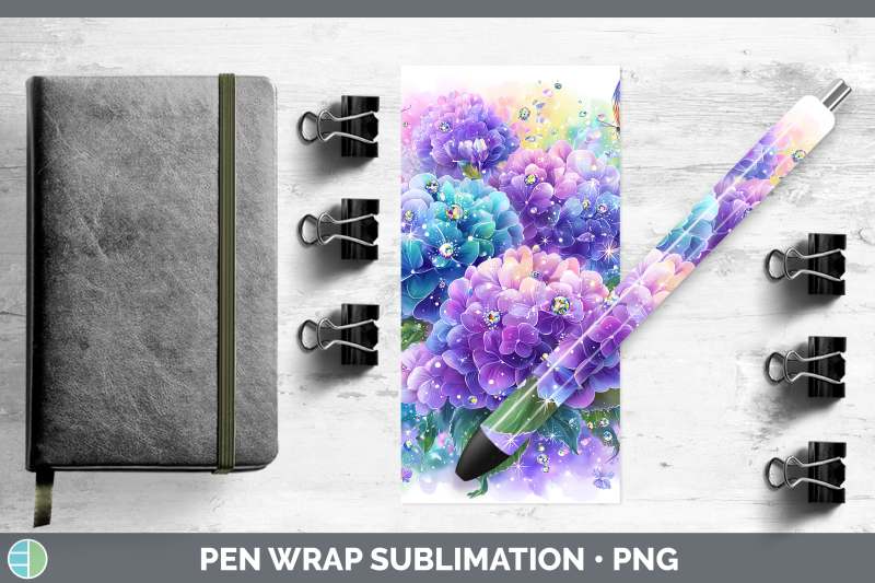 hydrangea-pen-wrap-flowers-01-rainbow-summer-sublimation-pen