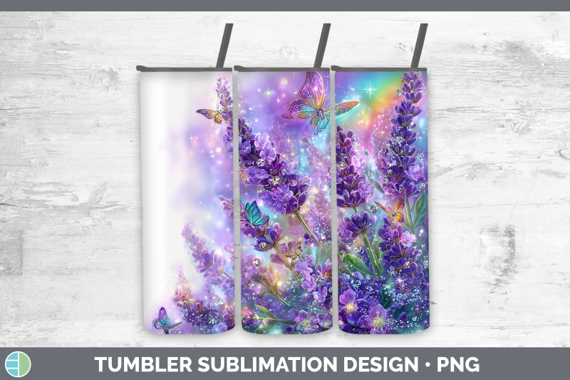 lavender-tumbler-flowers-01-rainbow-summer-sublimation-20-oz