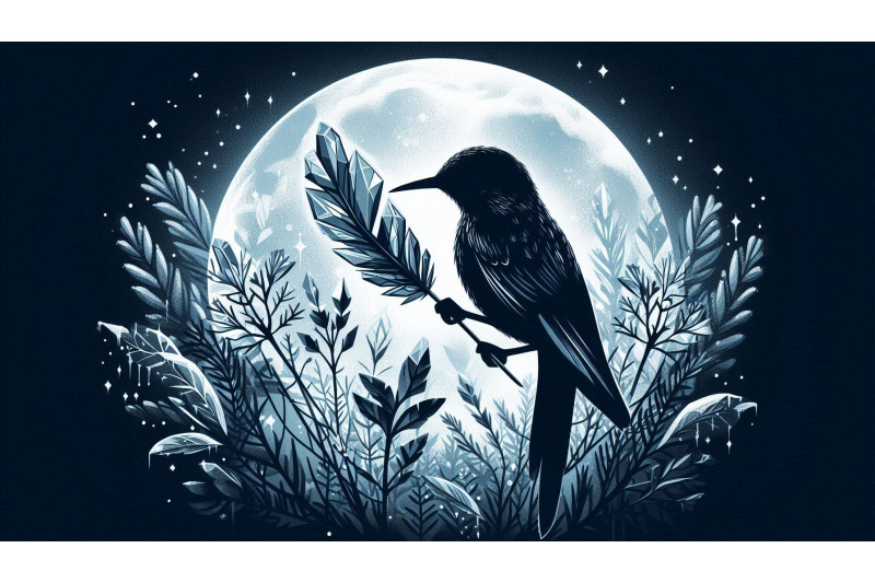 a-set-of-16-bird-holding-crystal-feathers-in-icy-moonlight