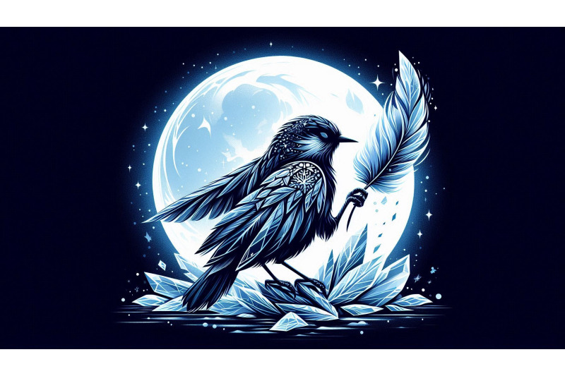 a-set-of-16-bird-holding-crystal-feathers-in-icy-moonlight