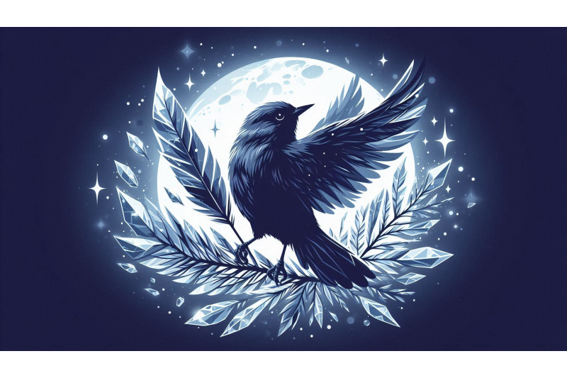 a-set-of-16-bird-holding-crystal-feathers-in-icy-moonlight