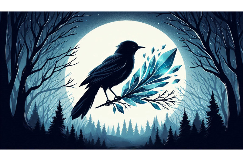 a-set-of-16-bird-holding-crystal-feathers-in-icy-moonlight