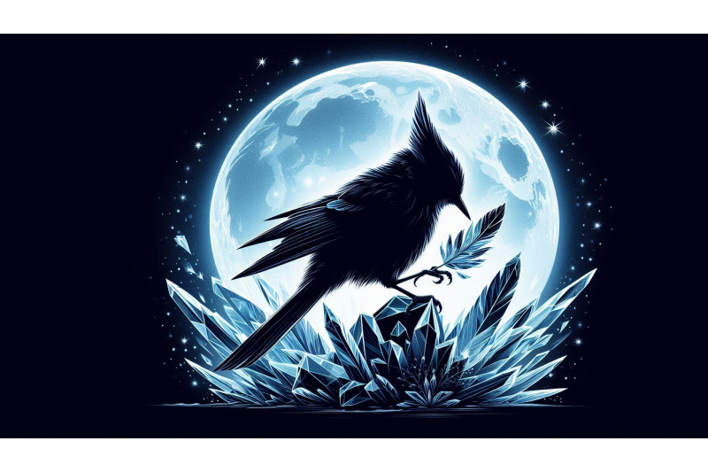 a-set-of-16-bird-holding-crystal-feathers-in-icy-moonlight