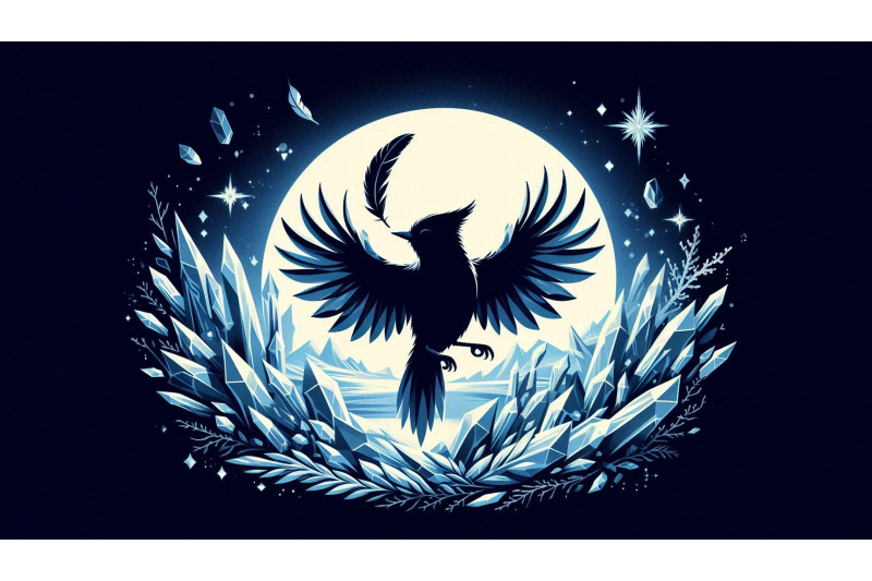 a-set-of-16-bird-holding-crystal-feathers-in-icy-moonlight