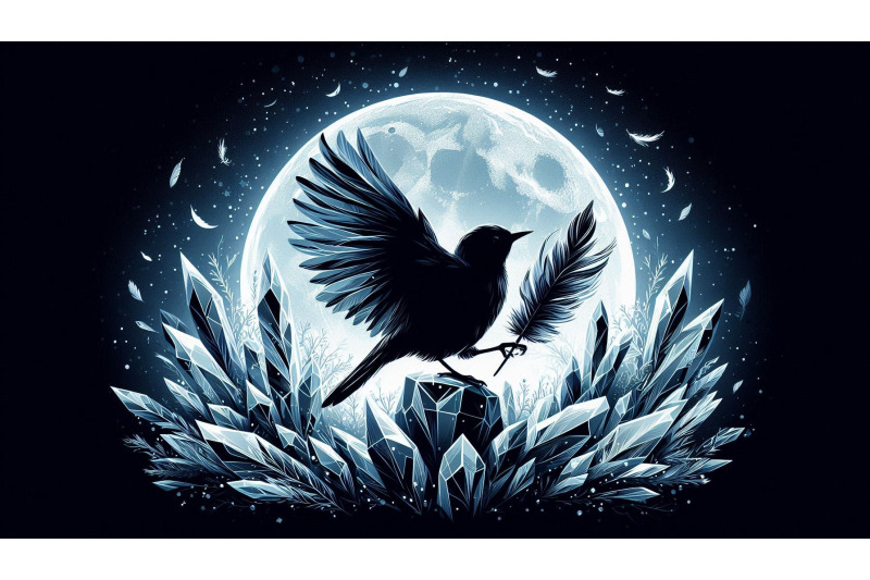 a-set-of-16-bird-holding-crystal-feathers-in-icy-moonlight