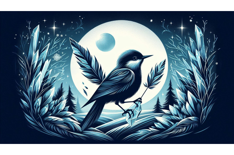 a-set-of-16-bird-holding-crystal-feathers-in-icy-moonlight