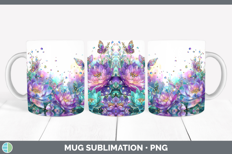 lotus-mug-wrap-flowers-01-rainbow-summer-sublimation-coffee