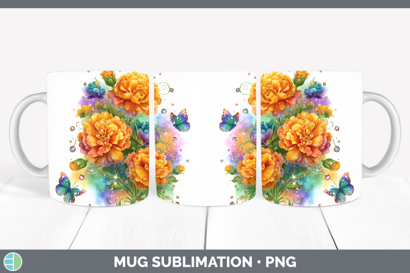 marigold-mug-wrap-flowers-01-rainbow-summer-sublimation-coff