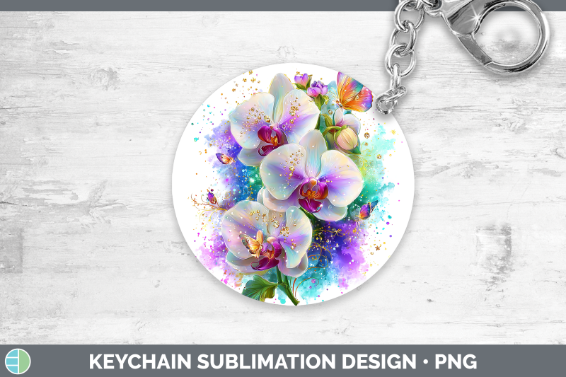 orchid-keychain-flowers-01-rainbow-summer-sublimation-keyrin