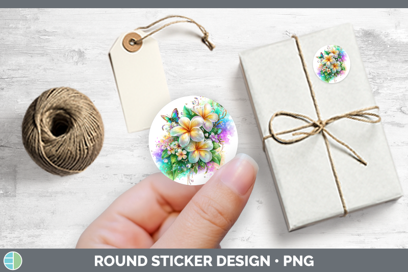 flowers-01-rainbow-summer-plumeria-stickers-round-labels-d