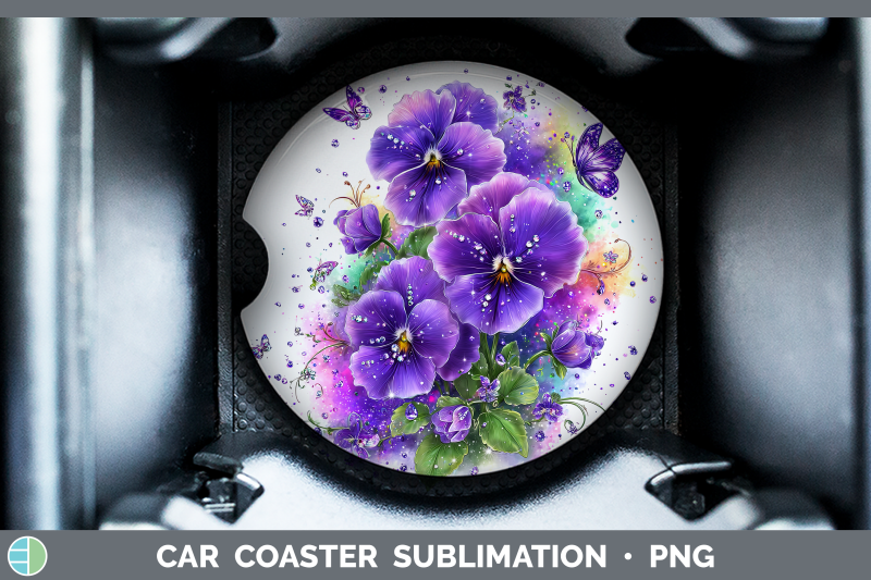 violet-car-coaster-flowers-01-rainbow-summer-sublimation-dri