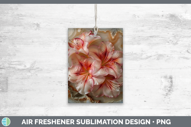 azalea-air-freshener-3d-agate-flowers-sublimation-car-scent