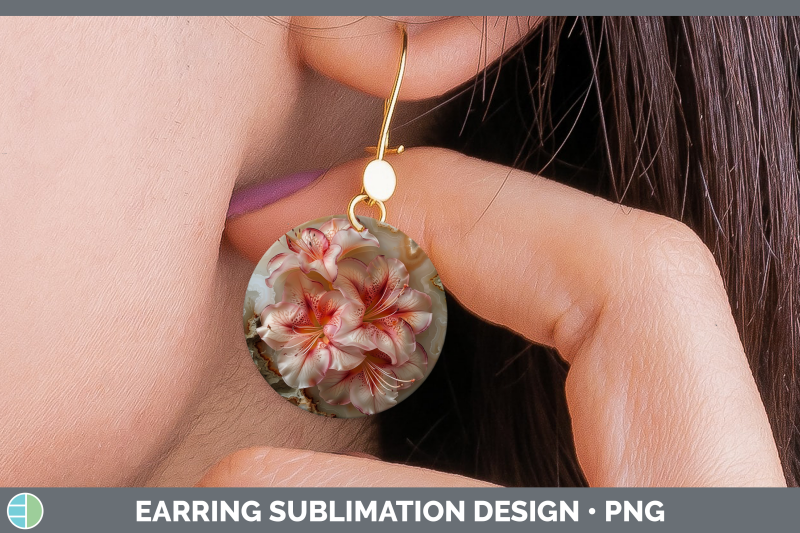 azalea-round-earrings-3d-agate-flowers-sublimation-earrings