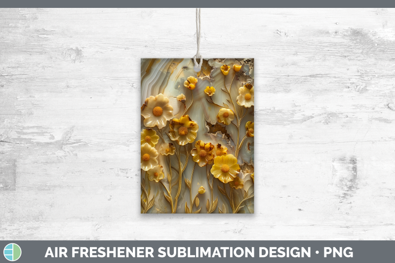 buttercup-air-freshener-3d-agate-flowers-sublimation-car-sce