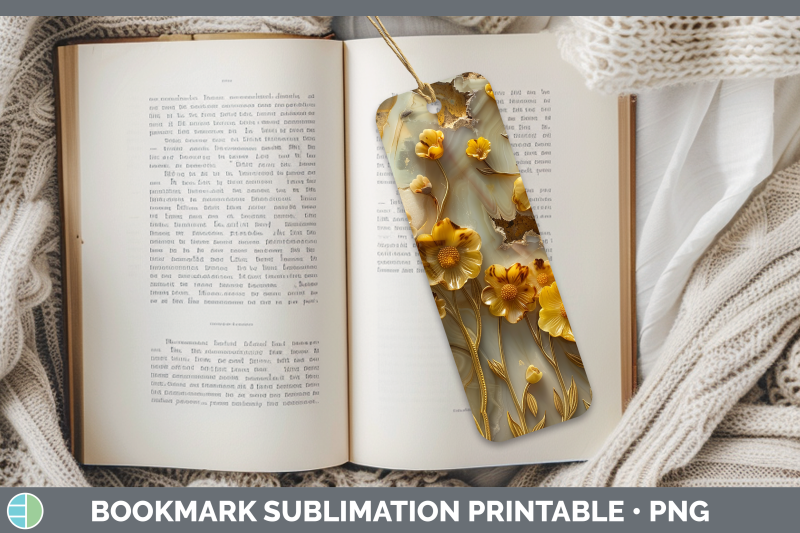 buttercup-bookmark-3d-agate-flowers-sublimation-printable-de