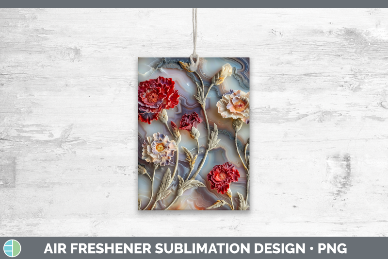 carnation-air-freshener-3d-agate-flowers-sublimation-car-sce