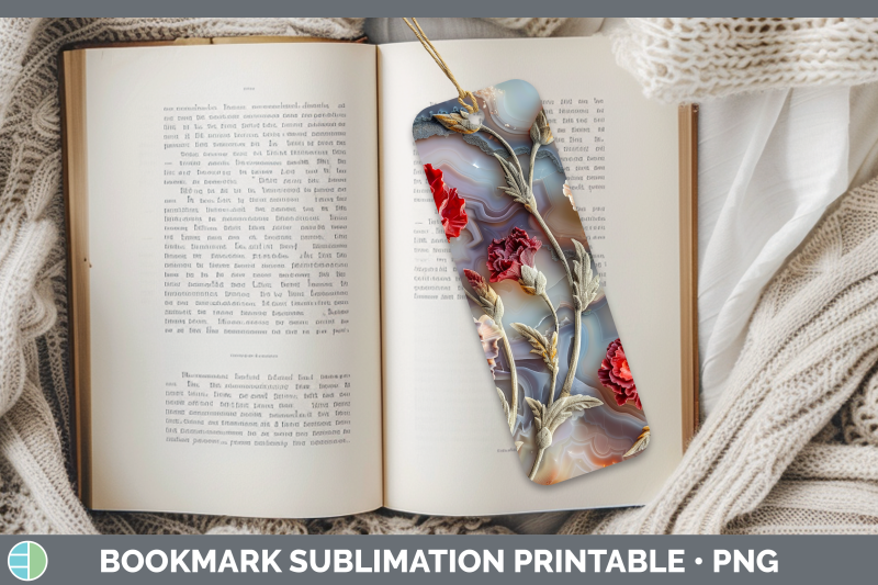 carnation-bookmark-3d-agate-flowers-sublimation-printable-de
