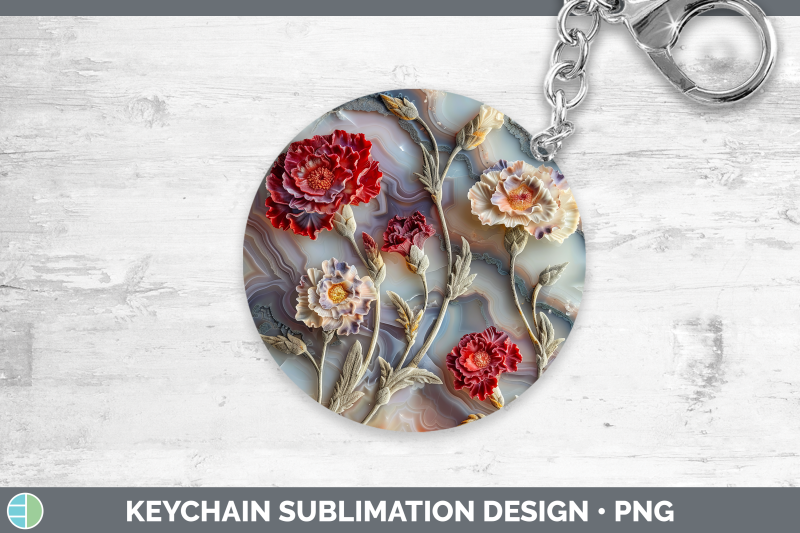 carnation-keychain-3d-agate-flowers-sublimation-keyring-desi