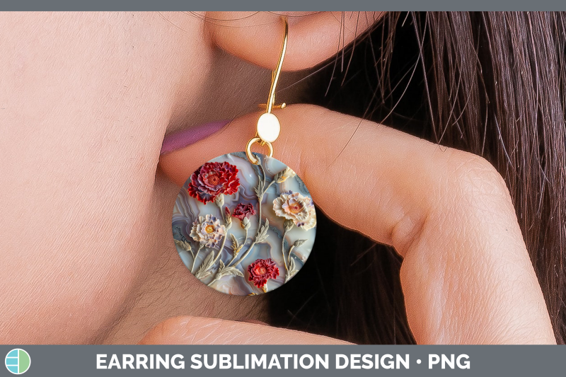carnation-round-earrings-3d-agate-flowers-sublimation-earrin