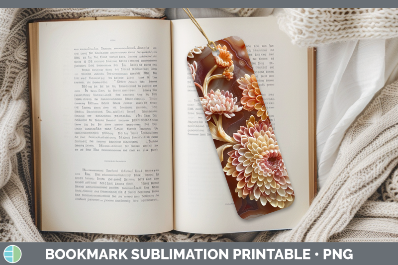 chrysanthemum-bookmark-3d-agate-flowers-sublimation-printabl