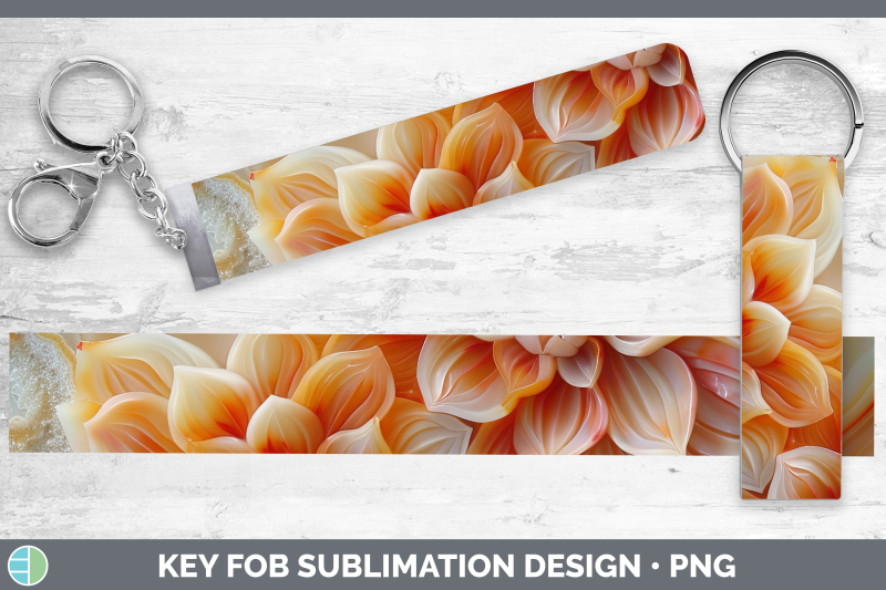 dahlia-key-fob-3d-agate-flowers-sublimation-wristlet-designs