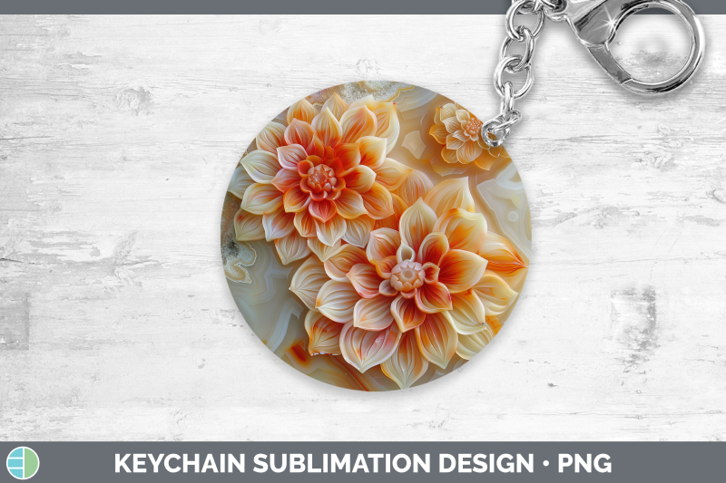 dahlia-keychain-3d-agate-flowers-sublimation-keyring-designs