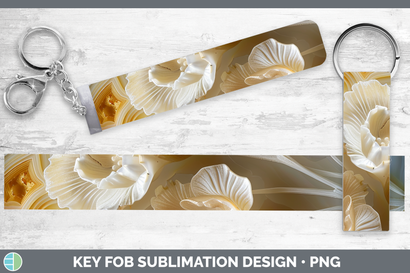 freesia-key-fob-3d-agate-flowers-sublimation-wristlet-design