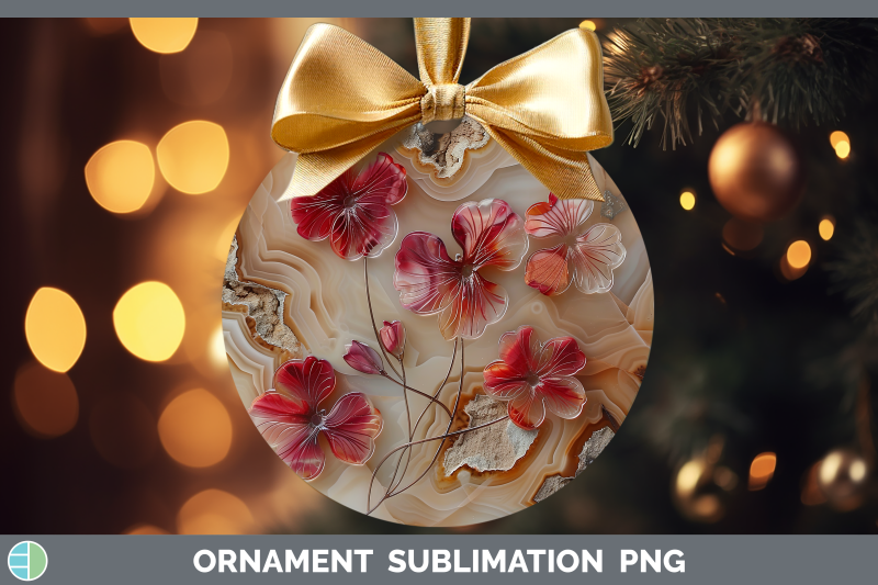 geranium-ornament-3d-agate-flowers-sublimation-bauble-design