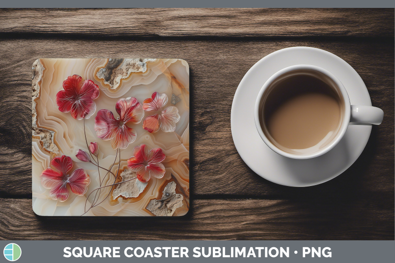 geranium-square-coaster-3d-agate-flowers-sublimation-drink-m