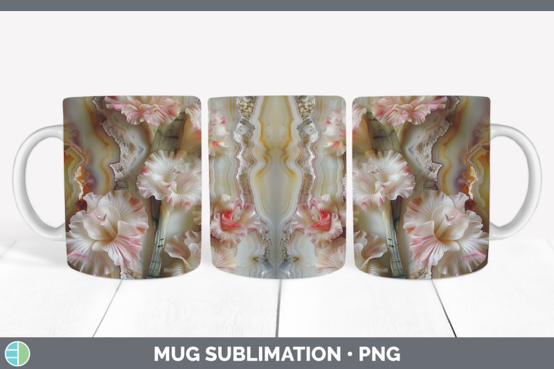 gladiolus-mug-wrap-3d-agate-flowers-sublimation-coffee-cup-d