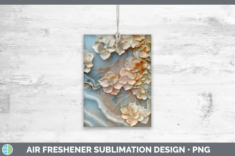 hydrangea-air-freshener-3d-agate-flowers-sublimation-car-sce