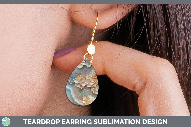 hydrangea-teardrop-earrings-3d-agate-flowers-sublimation-ear