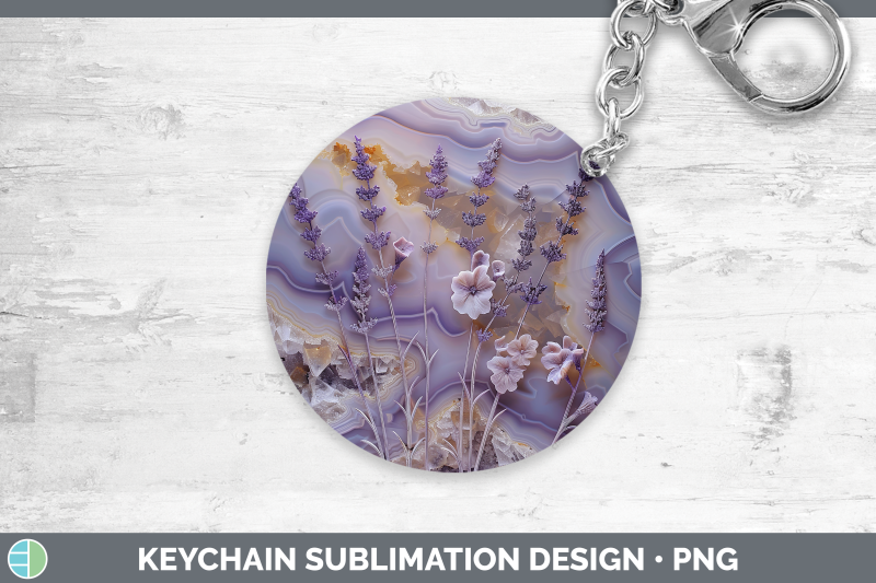 lavender-keychain-3d-agate-flowers-sublimation-keyring-desig