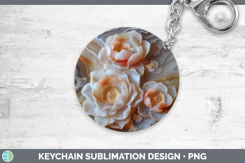 lotus-keychain-3d-agate-flowers-sublimation-keyring-designs