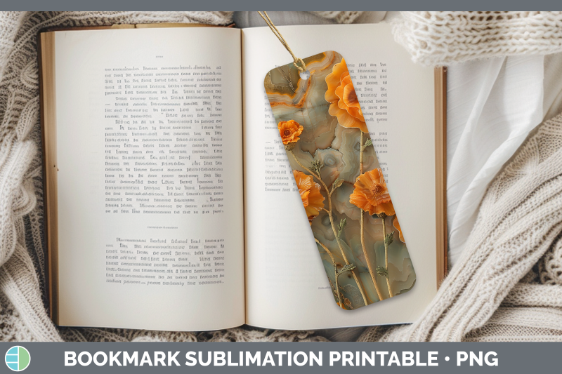 marigold-bookmark-3d-agate-flowers-sublimation-printable-des