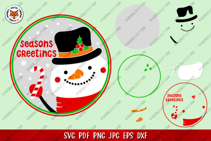 christmas-round-sign-bundle-svg-snowman-door-sign