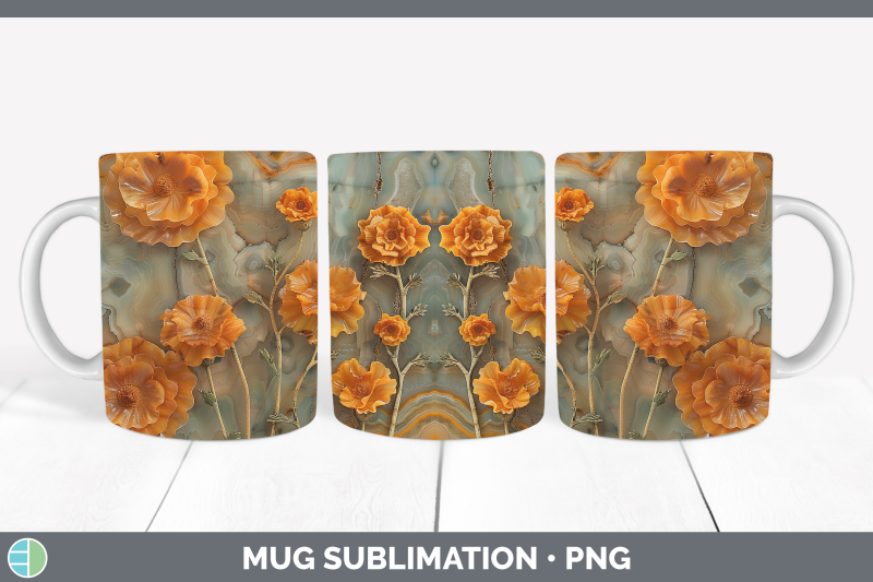 marigold-mug-wrap-3d-agate-flowers-sublimation-coffee-cup-de