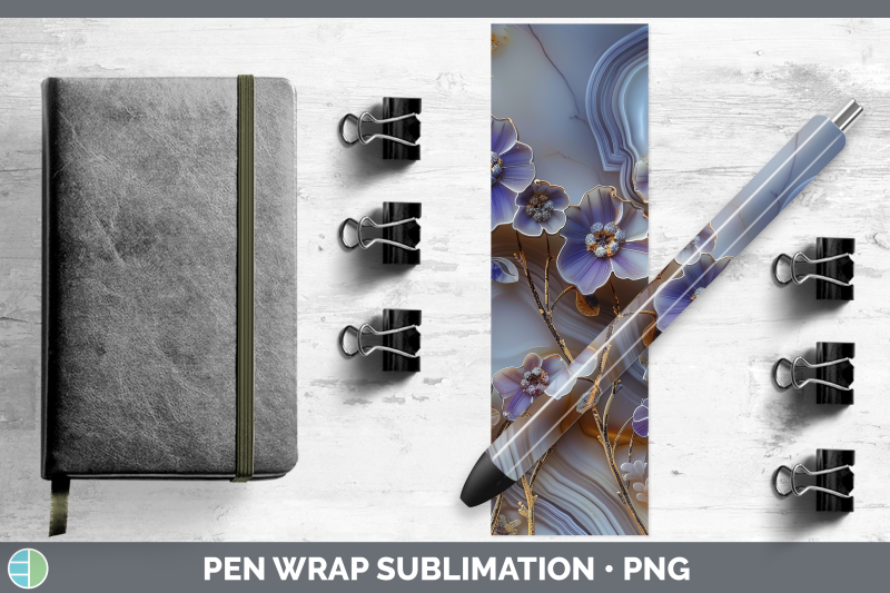 periwinkle-pen-wrap-3d-agate-flowers-sublimation-pen-designs