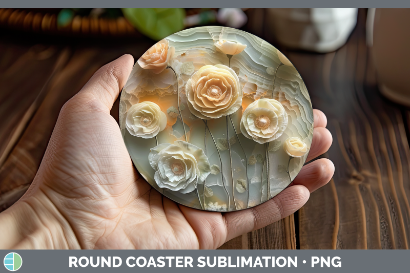 ranunculus-round-coaster-3d-agate-flowers-sublimation-coaste