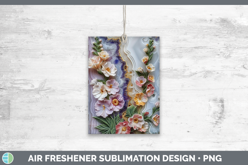 snapdragon-air-freshener-3d-agate-flowers-sublimation-car-sc