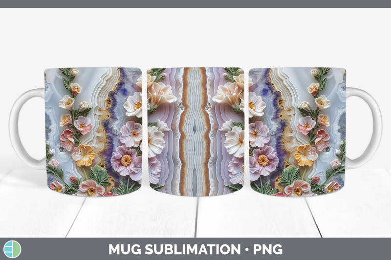 snapdragon-mug-wrap-3d-agate-flowers-sublimation-coffee-cup