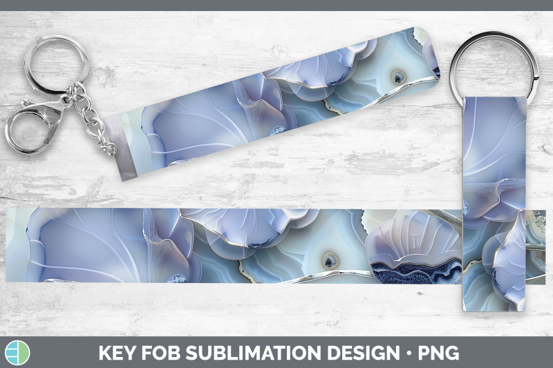 sweet-pea-key-fob-3d-agate-flowers-sublimation-wristlet-desi