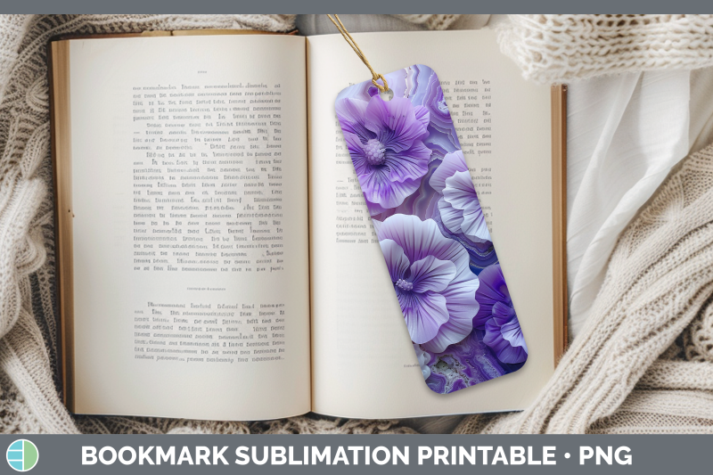 violet-bookmark-3d-agate-flowers-sublimation-printable-desig