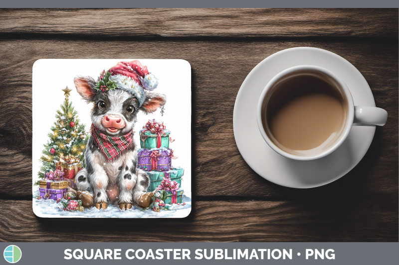 cow-square-coaster-farm-christmas-santa-sublimation-drink-ma