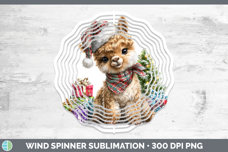 llama-wind-spinner-farm-christmas-santa-sublimation-spinner