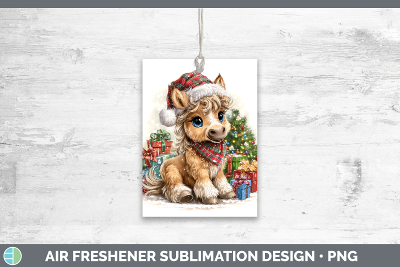 horse-air-freshener-farm-christmas-santa-sublimation-car-sce