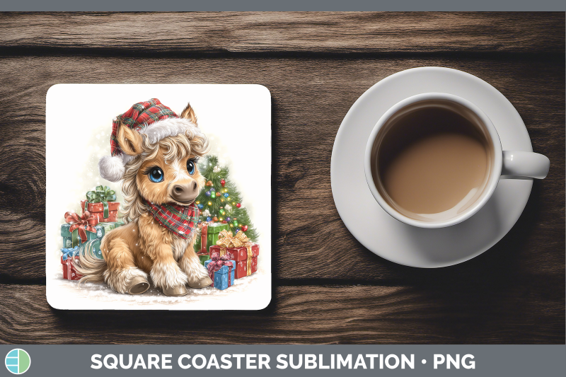 horse-square-coaster-farm-christmas-santa-sublimation-drink