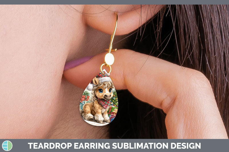 horse-teardrop-earrings-farm-christmas-santa-sublimation-ear