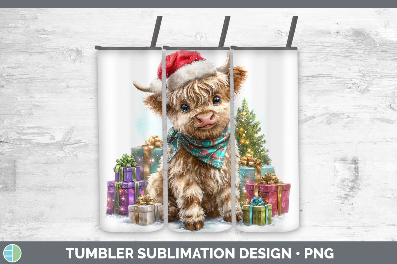 highland-cow-tumbler-farm-christmas-santa-sublimation-20-oz