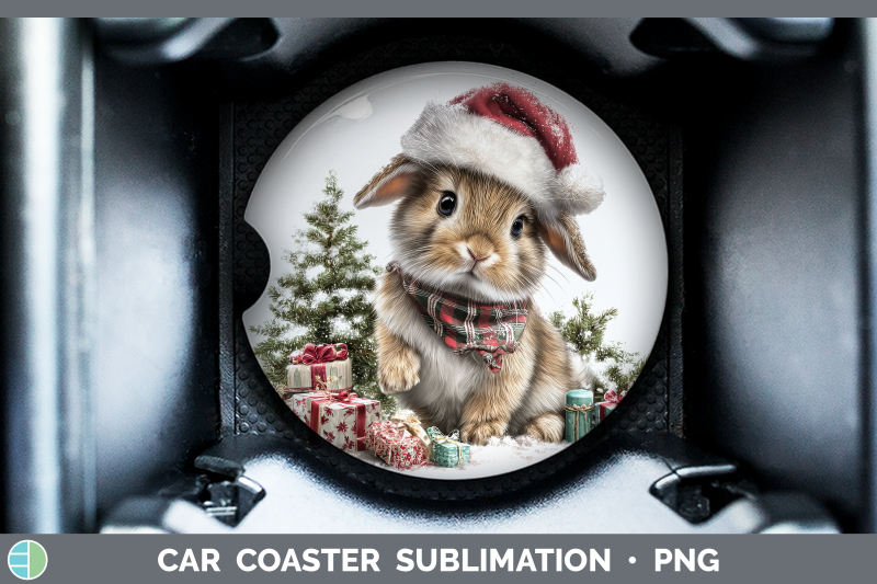 bunny-car-coaster-farm-christmas-santa-sublimation-drink-mat